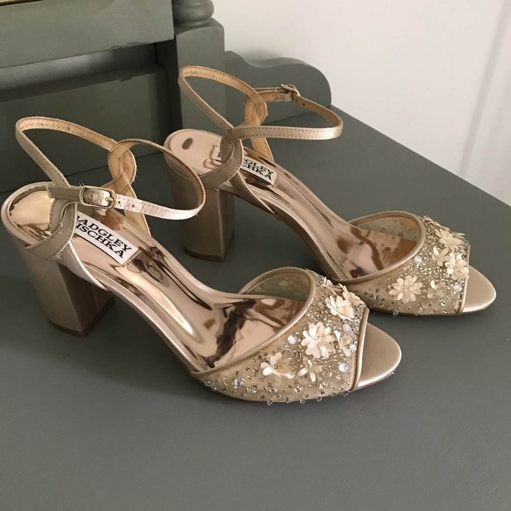 Badgley Mischka Carlie Sandal Nude Satin